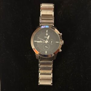 Fossil Silver Chronograph Watch